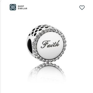 💯Authentic Pandora Faith Cross Charm